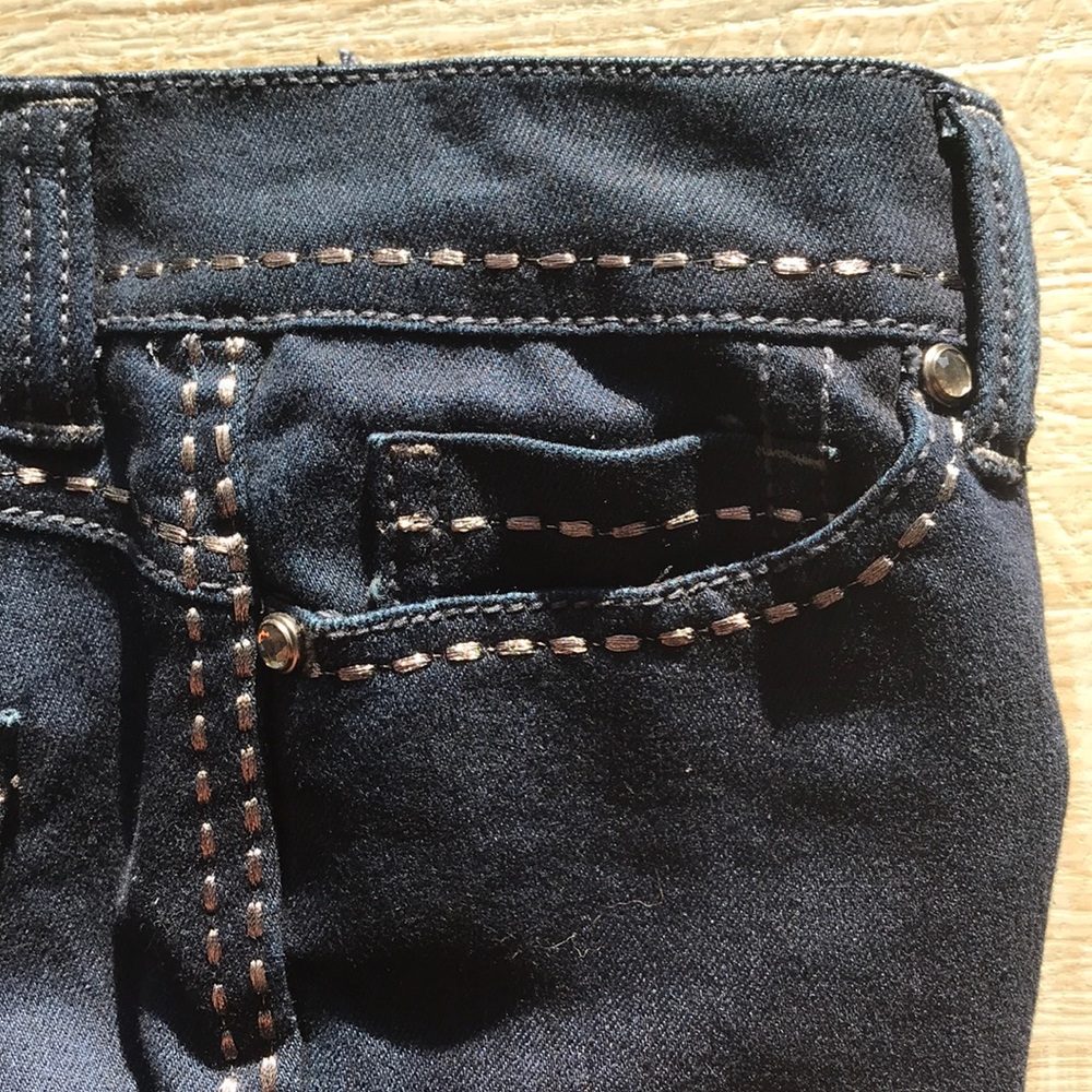 Seven7 Dark Wash Straight Cut Jeans, Size 27 - Picture 10 of 12